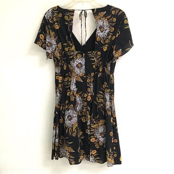 Madewell painted blooms open back mini dress 6 - Picture 4 of 10